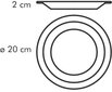 Tescoma desertinė lėkštė, 20 cm, balta kaina ir informacija | Indai, lėkštės, pietų servizai | pigu.lt
