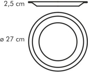 Tescoma lėkštė, 27 cm, balta kaina ir informacija | Indai, lėkštės, pietų servizai | pigu.lt