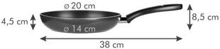 Сковорода Tescoma Presto, 20 см цена и информация | Cковородки | pigu.lt