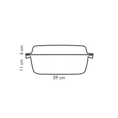 Tescoma Premium kepimo forma su dangčiu, 39x22 cm kaina ir informacija | Kepimo indai, popierius, formos | pigu.lt