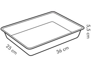 Tescoma Delicia kepimo forma su dangčiu, 36x25 cm цена и информация | Формы, посуда для выпечки | pigu.lt