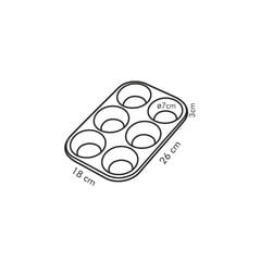 Форма выпечки Tescoma Delicia для кексов, 26x18 см цена и информация | Формы, посуда для выпечки | pigu.lt