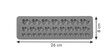 Tescoma Delicia Deco formelė konditeriniam dekoravimui, 26x8 cm цена и информация | Kepimo indai, popierius, formos | pigu.lt