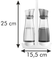 Tescoma Vitamino aliejaus ir acto buteliukų rinkinys su stovu, 2x250 ml kaina ir informacija | Virtuvės įrankiai | pigu.lt