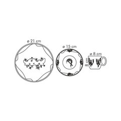 Набор детской посуды Tescoma Bambini, 3 части цена и информация | Посуда, тарелки, обеденные сервизы | pigu.lt