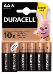 Duracell AA LR6 батарейки, 6шт цена и информация | Батарейки | pigu.lt