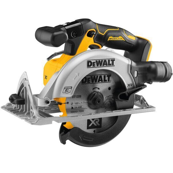 Belaidis diskinis pjūklas 18V DeWalt DCS565N-XJ (be akumuliatoriaus) kaina ir informacija | Pjūklai, pjovimo staklės | pigu.lt