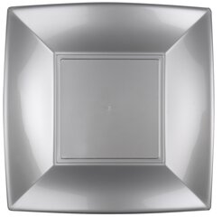 Lėkštės MoodFood, pilkos sp., 18x18 cm, 25 vnt. kaina ir informacija | Indai, lėkštės, pietų servizai | pigu.lt