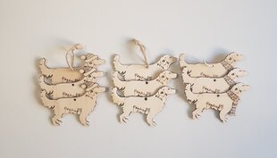 Christmas tree decoration set retriever цена и информация | Ёлочные игрушки, верхушки | pigu.lt