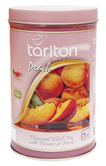 Цейлонский Чёрный листовой чай Персик, Peach Black tea, Tarlton, 100г цена и информация | Чай | pigu.lt