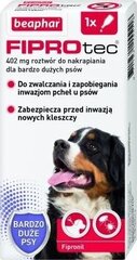 Lašai nuo erkių ir blusų dideliems šunims Beaphar Fiprotec XL, 402 mg kaina ir informacija | Vitaminai, papildai, antiparazitinės priemonės šunims | pigu.lt