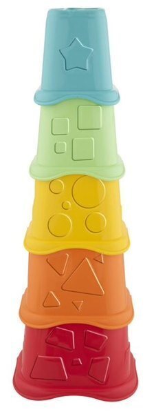 Piramidė puodeliai Chicco Eco Tower 2in1 kaina ir informacija | Žaislai kūdikiams | pigu.lt