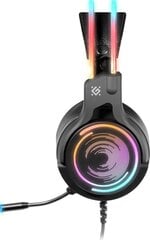 Headphones with microphone DEFENDER COSMO PRO 7.1 USB black, RGB lights цена и информация | Наушники | pigu.lt