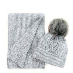 Комплект шапки и шарфа VK21801P VK21801P цена и информация | Шапки, перчатки, шарфы для девочек | pigu.lt