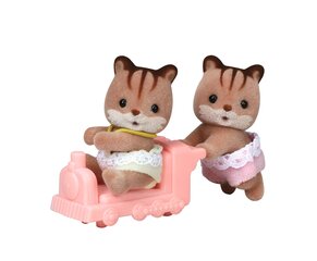 Figūrėlių rinkinys Sylvanian Families Voverės dvyniai kaina ir informacija | Žaislai mergaitėms | pigu.lt