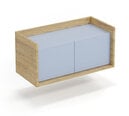 Шкаф низкий Helmar Mobius 2D, коричневый/синий цвет