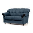 Sofa Rosa 2S K, tamsiai mėlyna/juoda