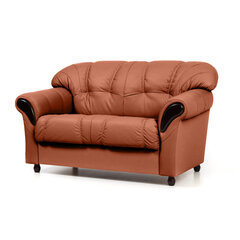 Sofa Rosa 2S K, oranžinė/juoda kaina ir informacija | Sofos | pigu.lt