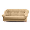 Sofa-lova Aleksandra 3S, smėlio spalvos/ruda