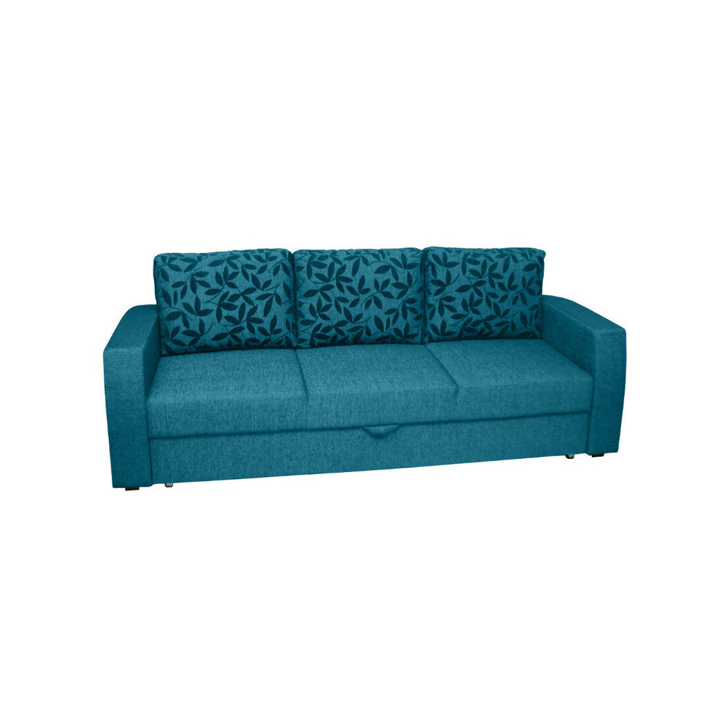 Sofa-lova Ella 3S, mėlyna цена и информация | Sofos | pigu.lt
