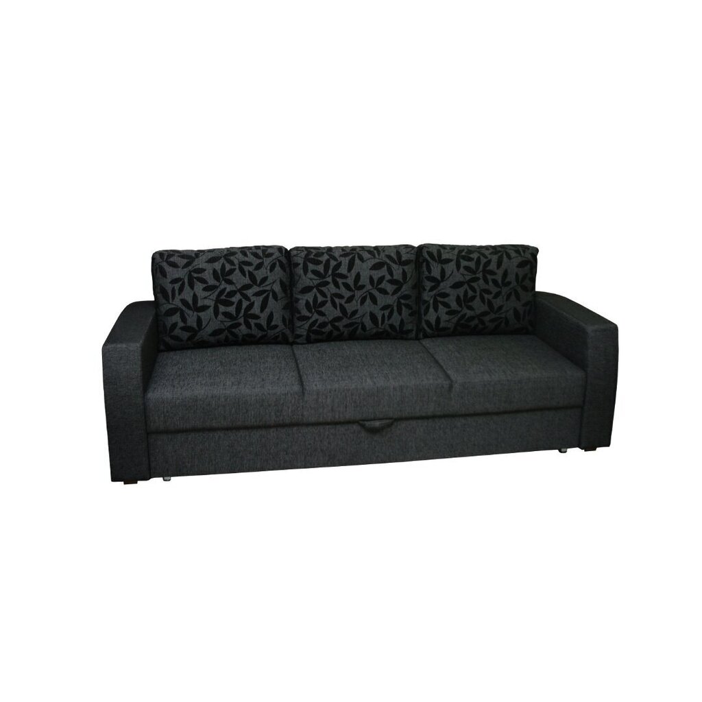 Sofa-lova Ella 3S, juoda цена и информация | Sofos | pigu.lt
