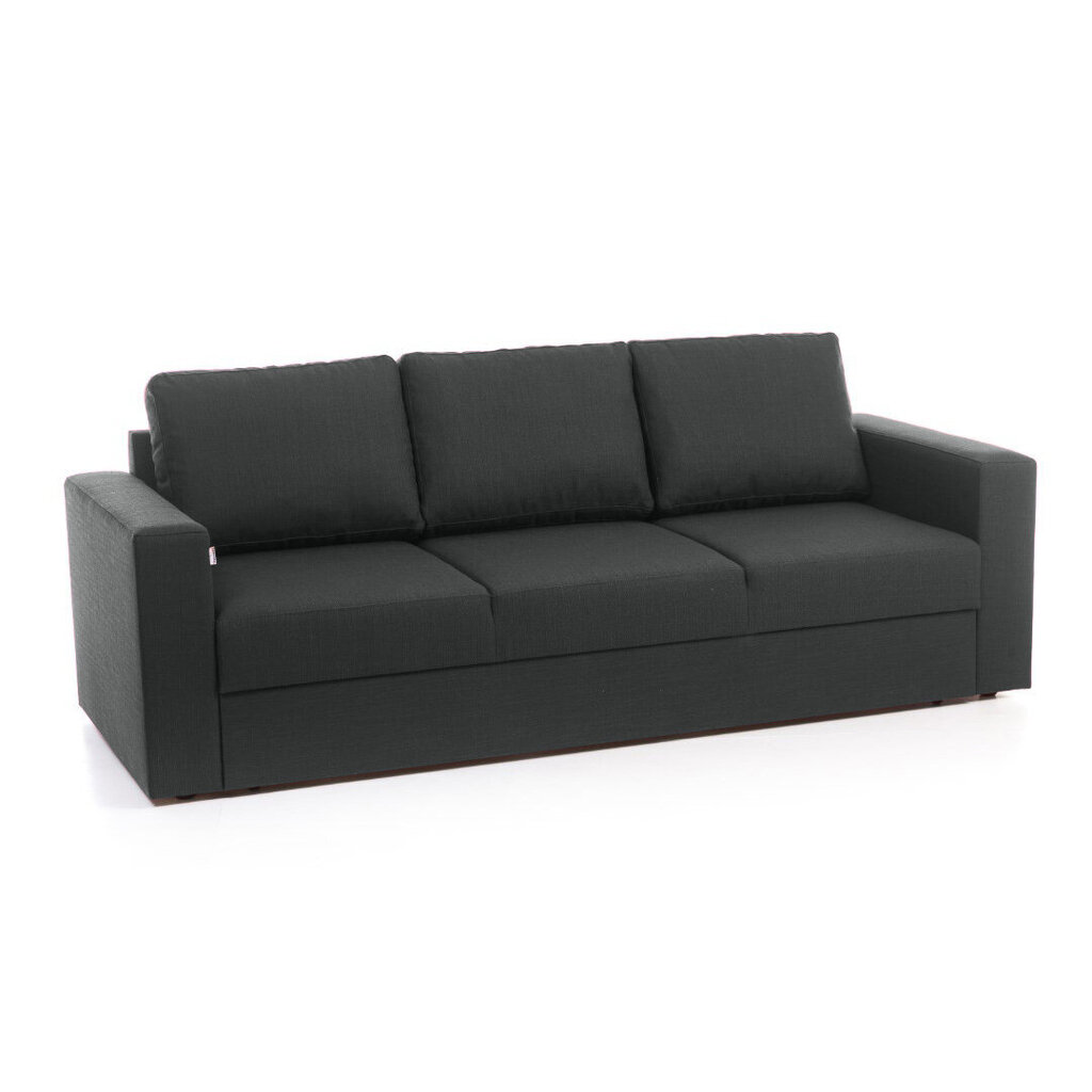 Sofa-lova Marta 3S, juoda kaina ir informacija | Sofos | pigu.lt