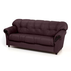 Sofa-lova Rosa 3S N, tamsiai raudona/juoda kaina ir informacija | Sofos | pigu.lt