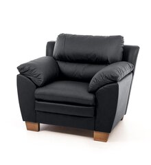 Fotelis Emma 1S, juodas kaina ir informacija | Svetainės foteliai | pigu.lt
