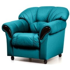 Fotelis Rosa K, mėlynas/juodas kaina ir informacija | Svetainės foteliai | pigu.lt