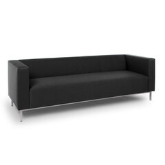 Sofa Office 3S, juoda kaina ir informacija | Sofos | pigu.lt