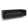 Sofa Office 3S, juoda