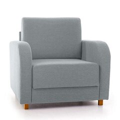 Išskleidžiamas fotelis Aada, šviesiai pilkas kaina ir informacija | Svetainės foteliai | pigu.lt