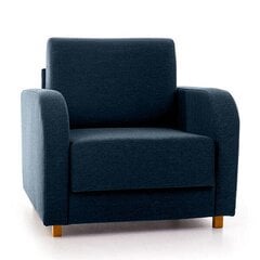 Išskleidžiamas fotelis Aada, tamsiai mėlynas kaina ir informacija | Svetainės foteliai | pigu.lt