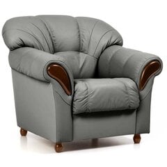 Fotelis Rosa 1S, tamsiai pilkas/rudas kaina ir informacija | Svetainės foteliai | pigu.lt