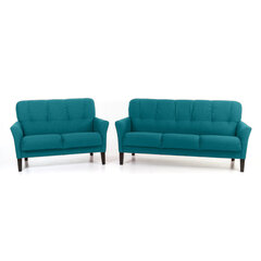 Комплект мягкой мебели Katri 3+2, голубой цвет цена и информация | Комплекты мягкой мебели | pigu.lt