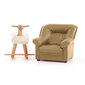 Vaikiškas fotelis Mini Spencer, oda, smėlio spalvos kaina ir informacija | Vaikiški sėdmaišiai, foteliai, pufai | pigu.lt