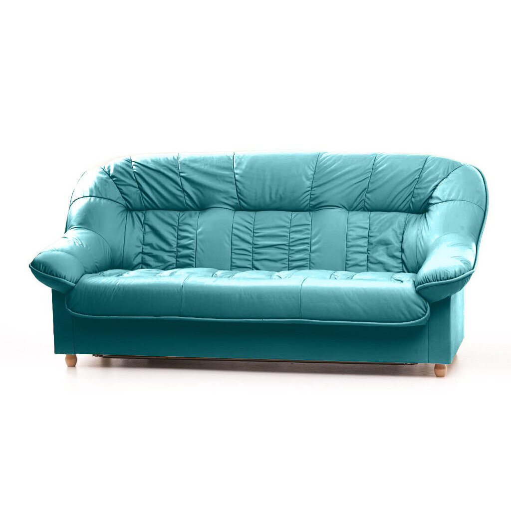 Sofa Aleksandra 3S K, mėlyna цена и информация | Sofos | pigu.lt