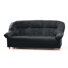 Sofa Aleksandra 3S N, juoda kaina ir informacija | Sofos | pigu.lt