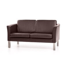Sofa Boss 2S, tamsiai ruda kaina ir informacija | Sofos | pigu.lt