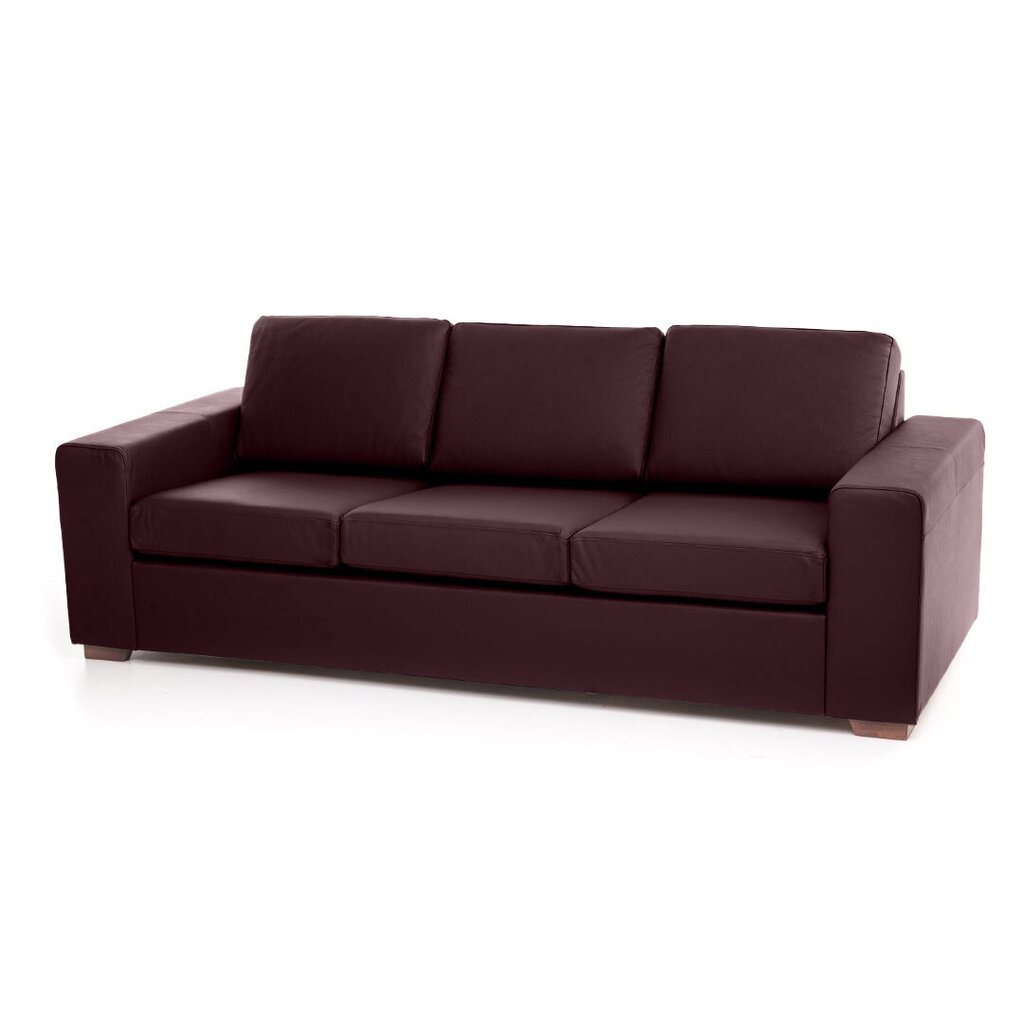 Sofa Chicago 3S, tamsiai raudona kaina ir informacija | Sofos | pigu.lt