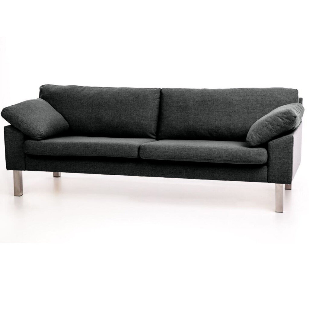 Sofa Fiona 2S, juoda kaina ir informacija | Sofos | pigu.lt