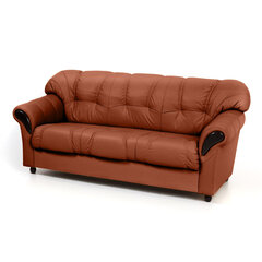 Sofa Rosa 3S, oranžinė/juoda kaina ir informacija | Sofos | pigu.lt