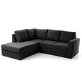 Kampinė sofa Aria 2, juoda