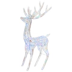 Kalėdinė dekoracija elnias, įvairiaspalvė, 180 cm, akrilas kaina ir informacija | Dekoracijos šventėms | pigu.lt
