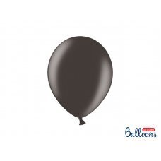 Patvarūs balionai 27 cm, metaliniai juodi (1 vnt. / 50 vnt.) kaina ir informacija | Balionai | pigu.lt