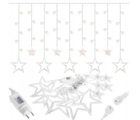 Užuolaida Žvaigždutės 138 LED "Smart", šiltai balta kaina ir informacija | Girliandos | pigu.lt