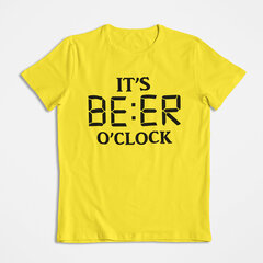 Футболка "It's beer o'clock" цена и информация | Оригинальные футболки | pigu.lt