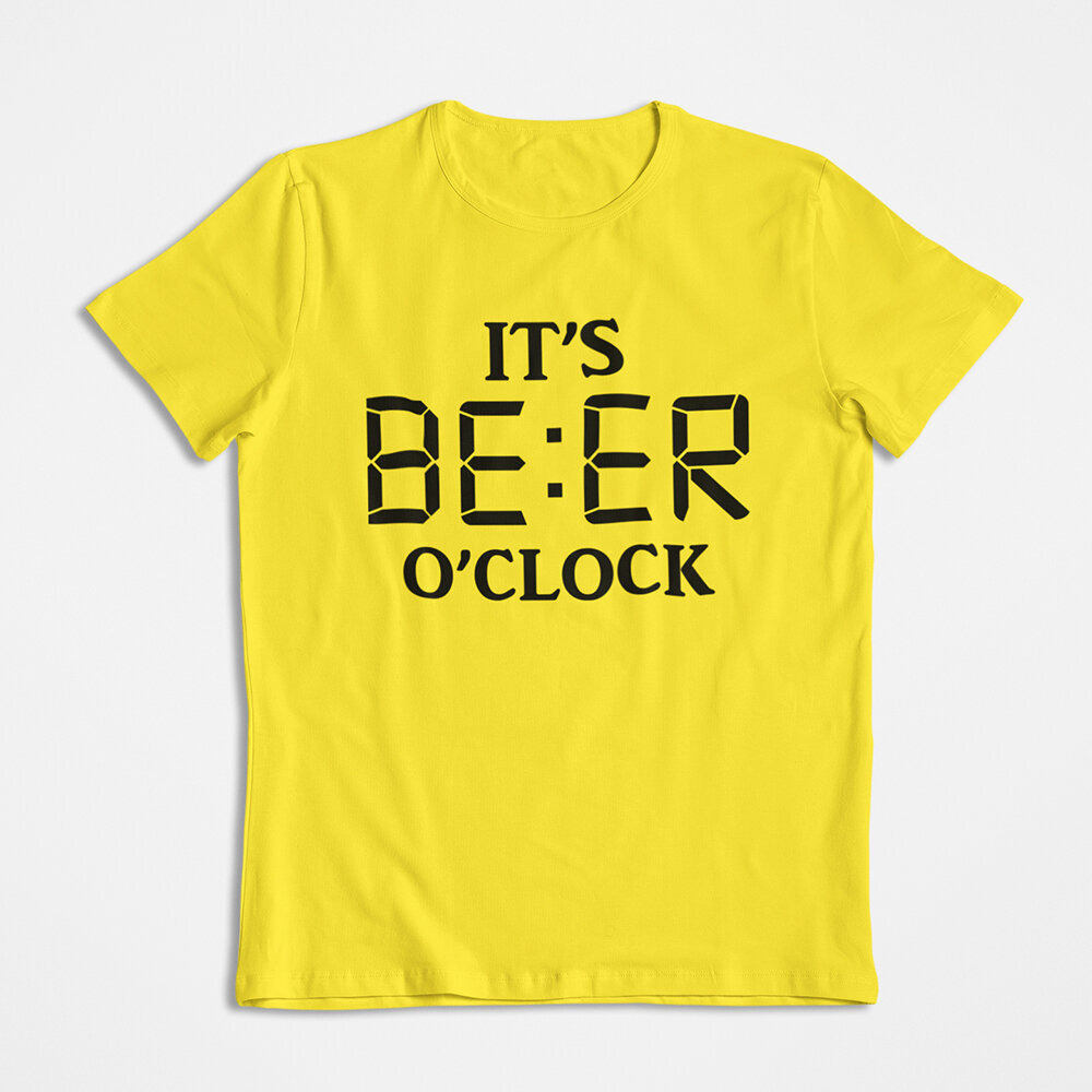 Marškinėliai "It's beer o'clock" цена и информация | Originalūs marškinėliai | pigu.lt