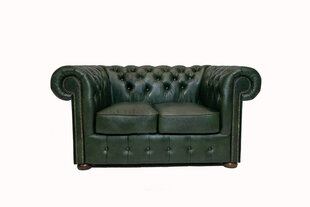 Chesterfield Class кожаный диван | 2-х местный  | мутно-зеленый | Гарантия 12 лет цена и информация | Диваны | pigu.lt