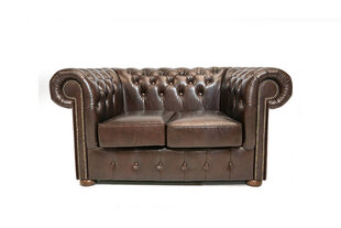 Chesterfield Class кожаный диван | 2-х местный  | Коричневый Темный |Гарантия 12 лет цена и информация | Диваны | pigu.lt